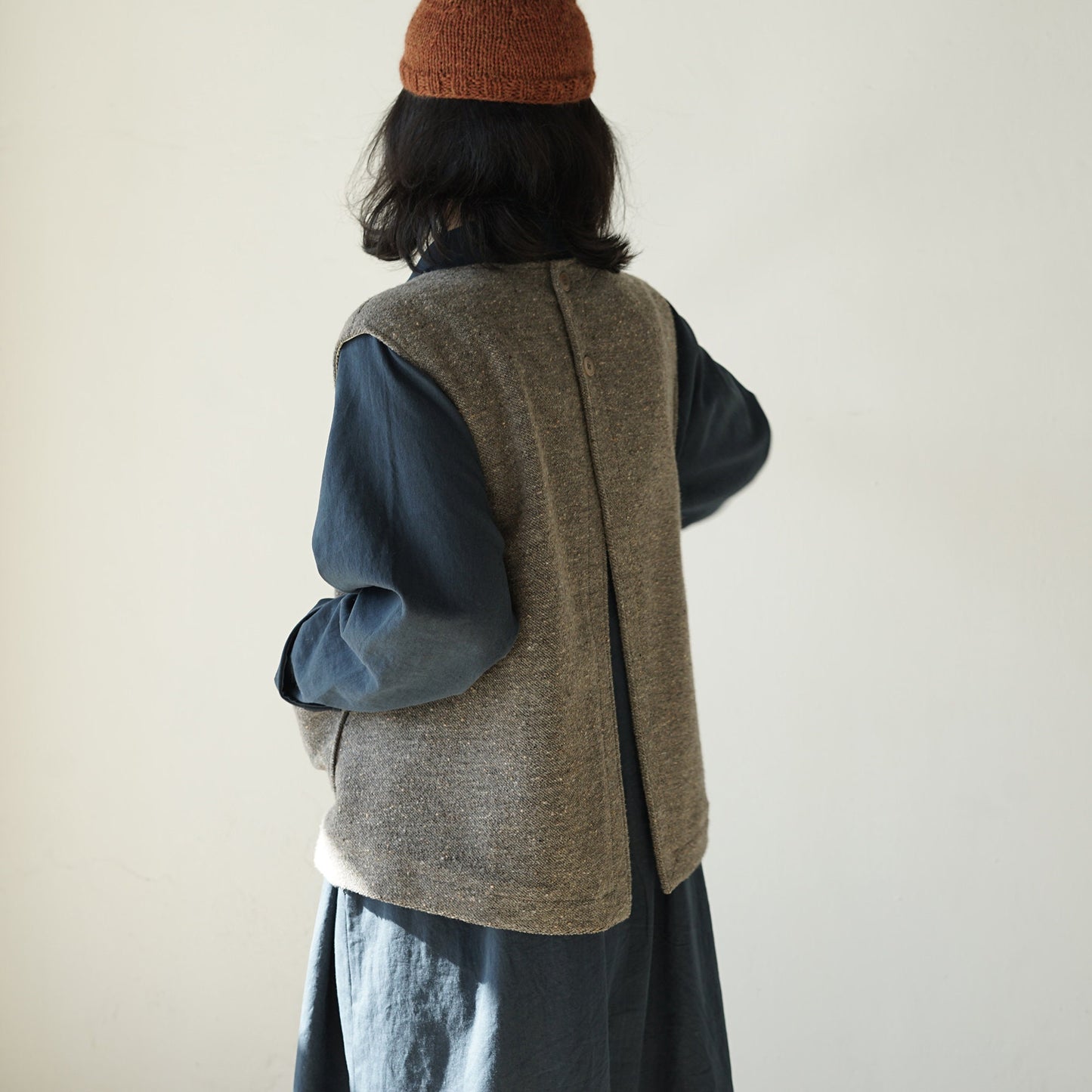 Nef Granny Vest _ Navy